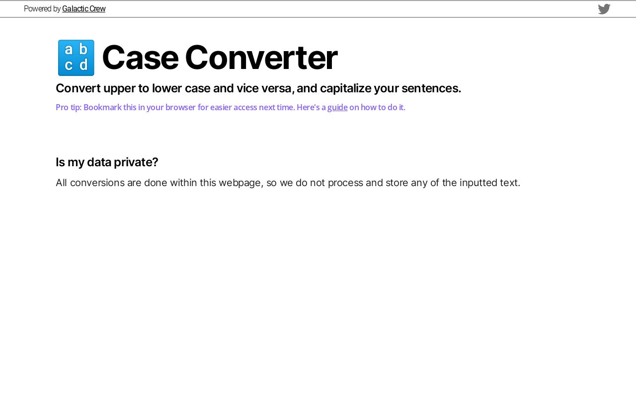 Case Converter Case converter